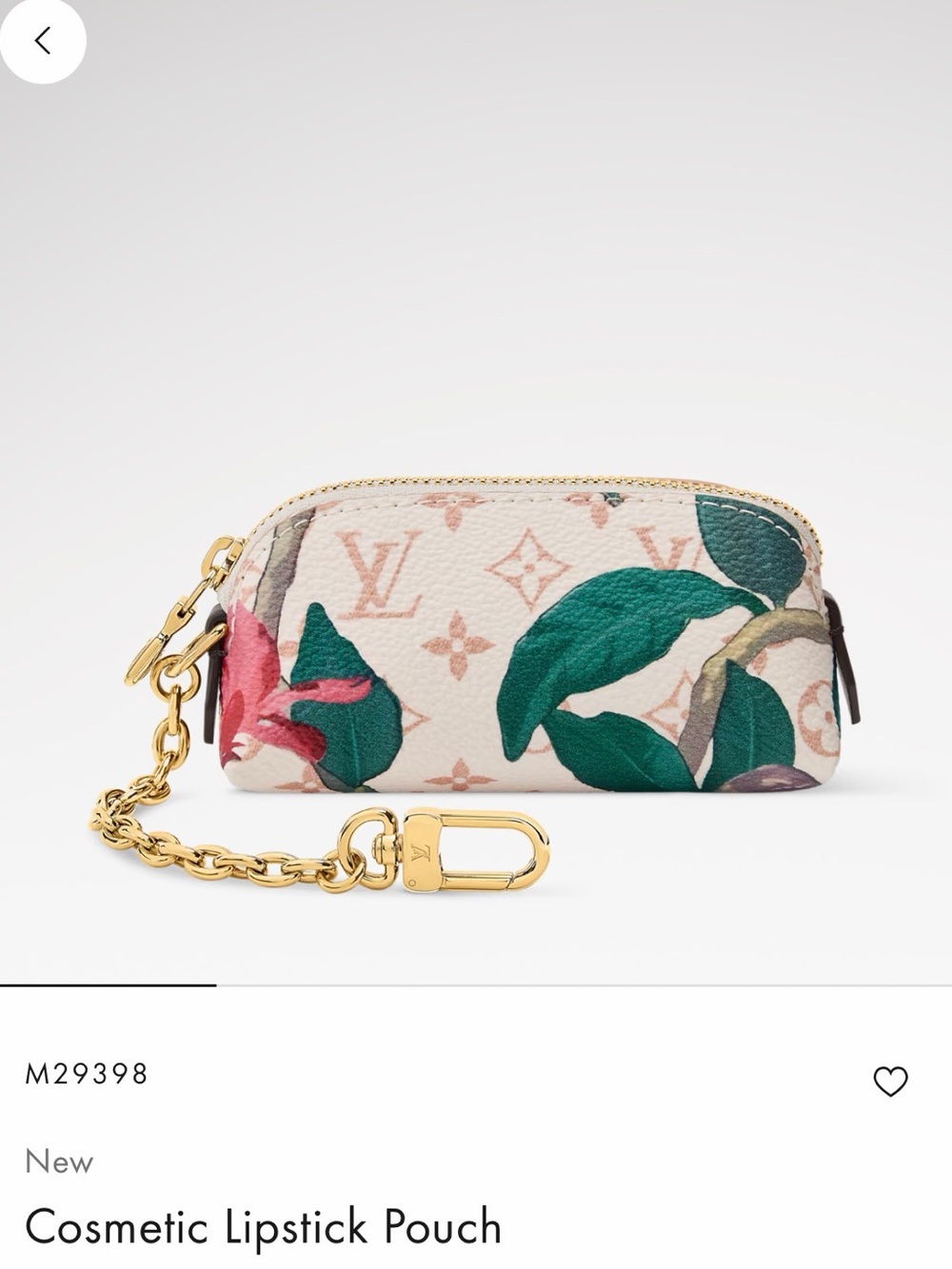 Louis Vuitton Floral Monogram Lipstick Pouch in Eden